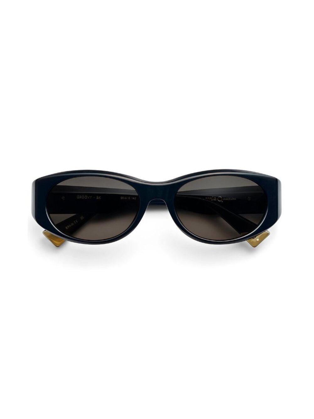 New Etnia Barcelona Women's Sunglasses Black Acetate Frame GROOVY BK 55